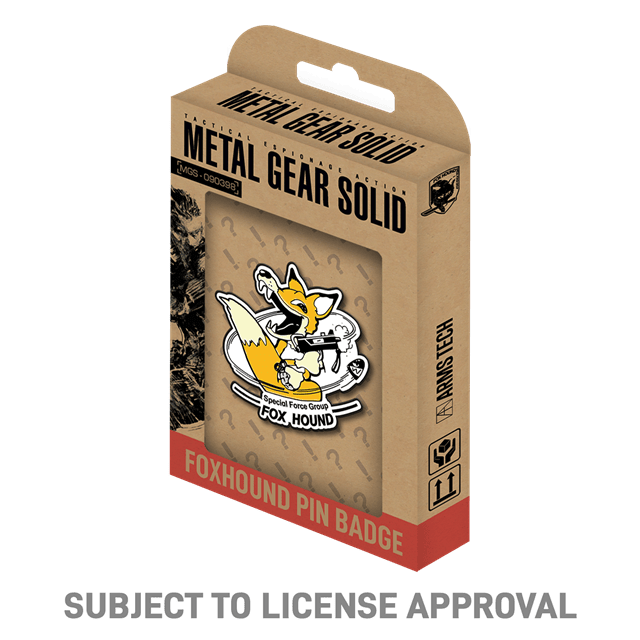 Foxhound Limited Edition Metal Gear Solid Pin Badge - 2
