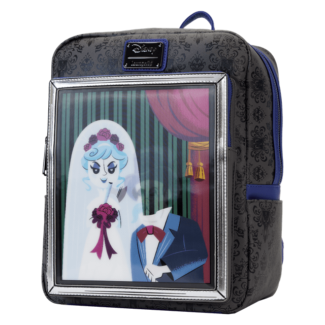 Black Widow Bride Lenticular Mini Backpack Haunted Mansion Loungefly - 2