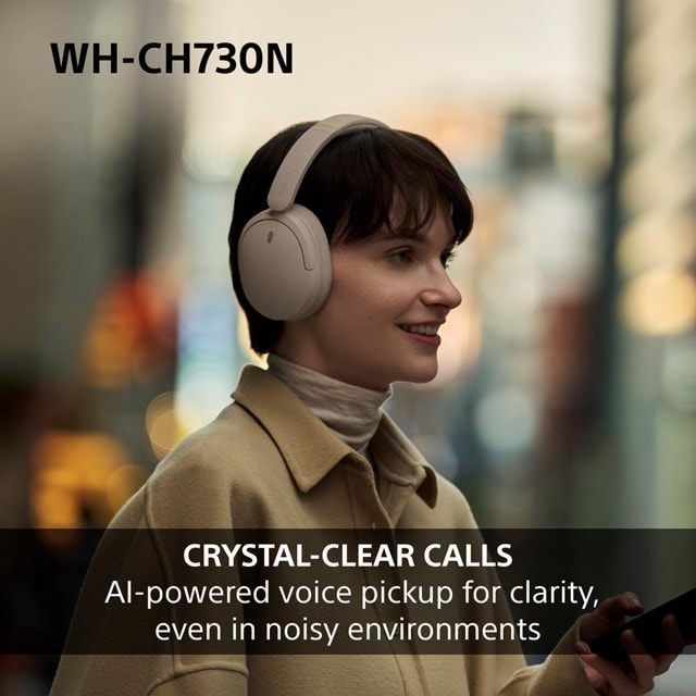 Sony WH-CH730N Black Noise Cancelling Bluetooth Headphones - 5