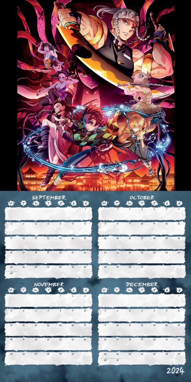 Demon Slayer 2025 Square Calendar - 3