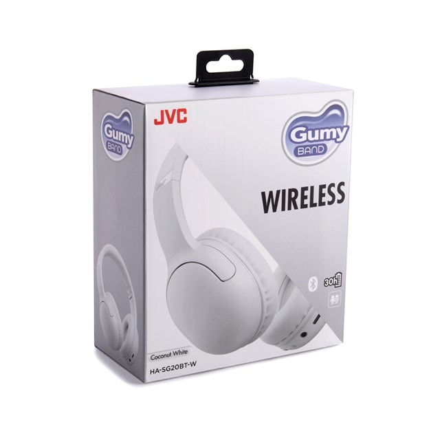 JVC Gumy Coconut White Bluetooth Headphones - 5