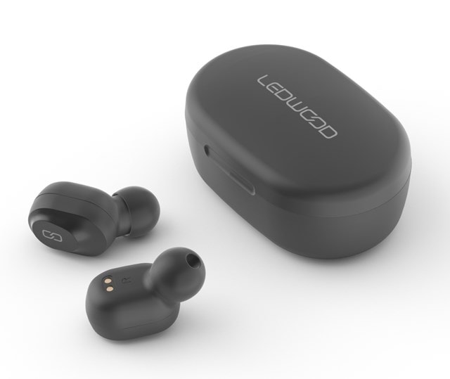 Ledwood Sport Black Smartwatch & True Wireless Bluetooth Earphones - 2
