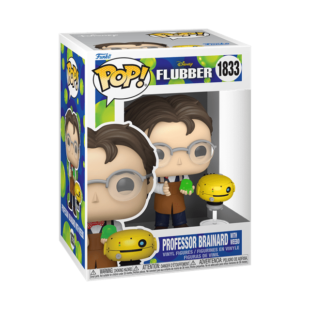 Professor Brainard With Weebo With Chance Of Chase 1833 Flubber Funko Pop Vinyl & Buddy - 2