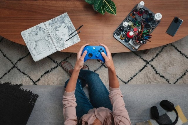 Xbox Wireless Controller V2 - Shock Blue - 6