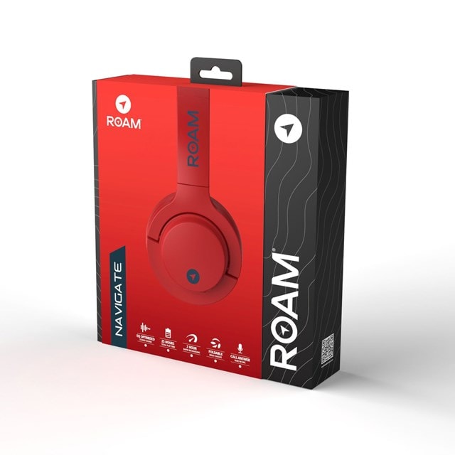 Roam Navigate Flame Red Bluetooth Sports Headphones - 8