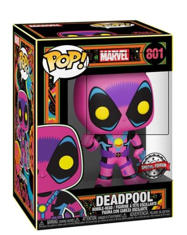 Blacklight Deadpool (801) hmv Exclusive Pop Vinyl - 2