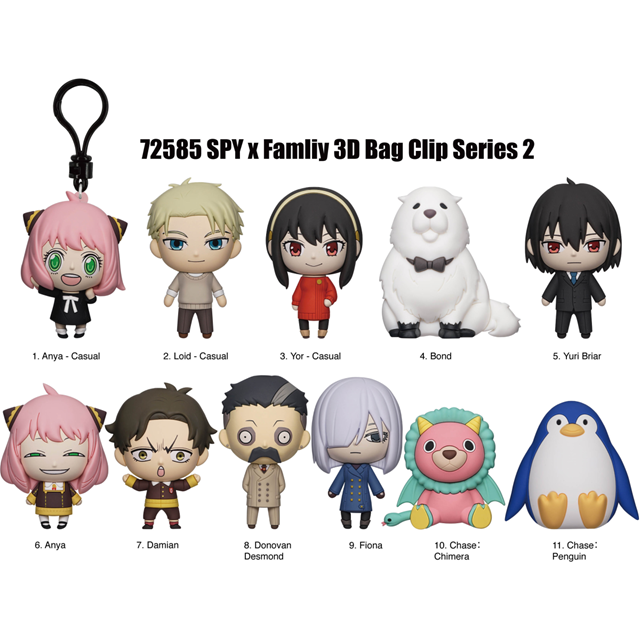 Spy Family Series 2 Bag Clips - 2