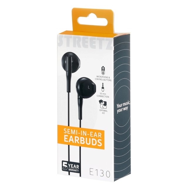 Streetz E130 Black Earphones - 5
