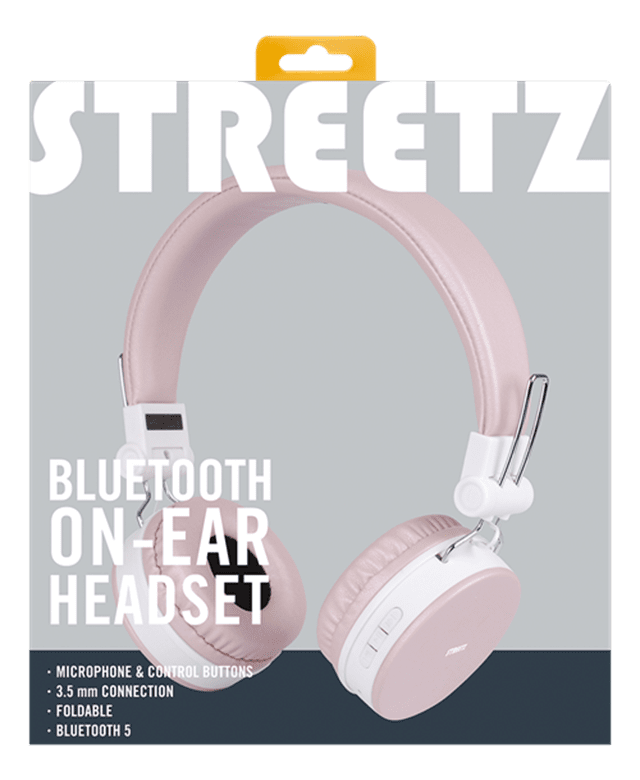 Streetz HL-BT402 Pink Bluetooth Headphones - 6
