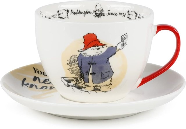 Paddington Bear You Never Know Your Luck Art Group Gifting Breakfast Cup & Saucer Set - 1