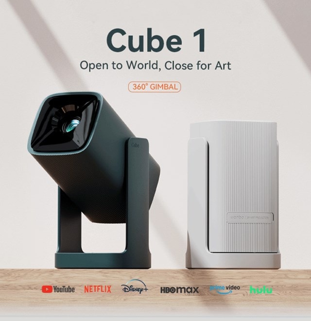 Wanbo Cube 1 White Smart Projector with Bluetooth and W-Fi | HMV Store