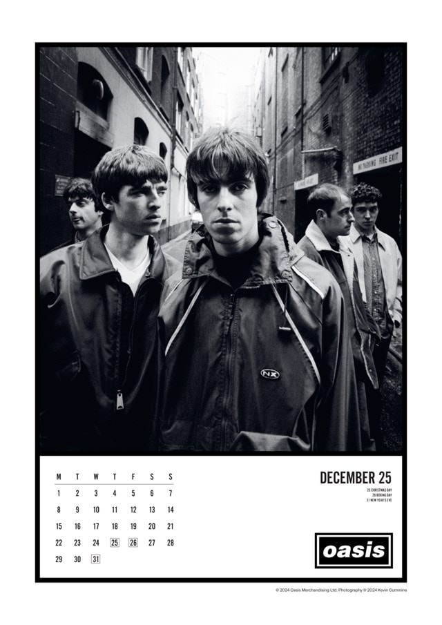 Oasis 2025 A3 Calendar - 13