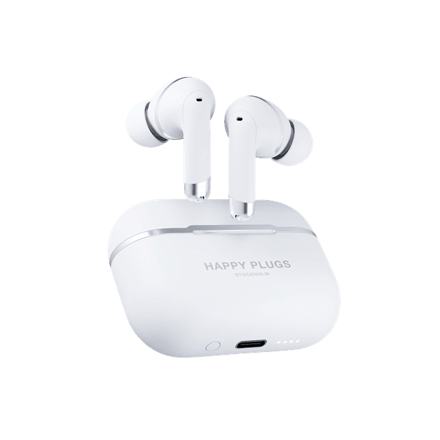 Happy Plugs Air 1 White ANC Wireless Earbuds - 2