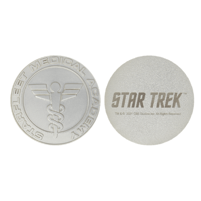 Star Trek Set Of 4 Starfleet Division Medallions In .999 Silver Plating Collectible Medallions - 9