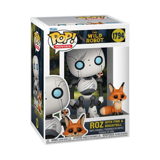 Roz With Brightbill & Fink Wild Robot Funko Pop Vinyl & Buddy - 2
