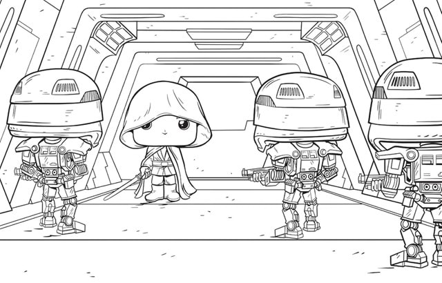 Star Wars: The Mandalorian: The Official Funko POP! Coloring Book By Austin Baechle - 6
