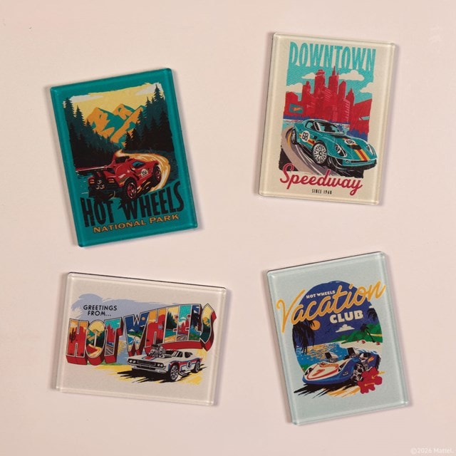 Hot Wheels Set Of 4 Magnets - 2
