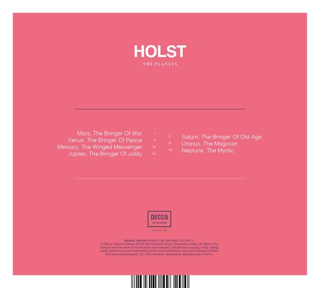 Holst: The Planets - 1