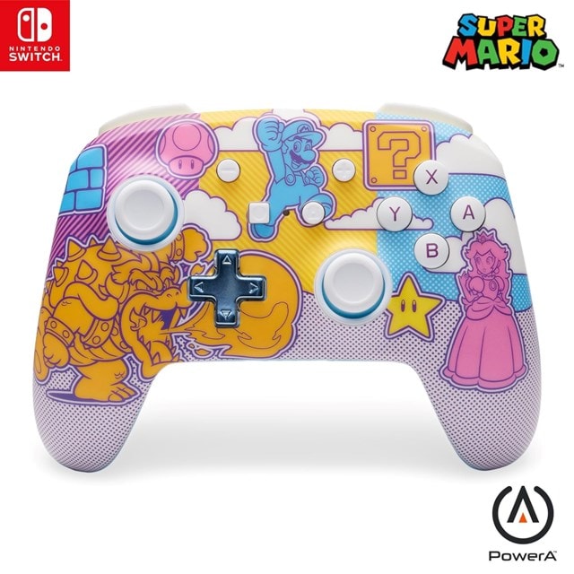 PowerA Enhanced Wireless Controller for Nintendo Switch - Mushroom Kingdom Pop Art - 1