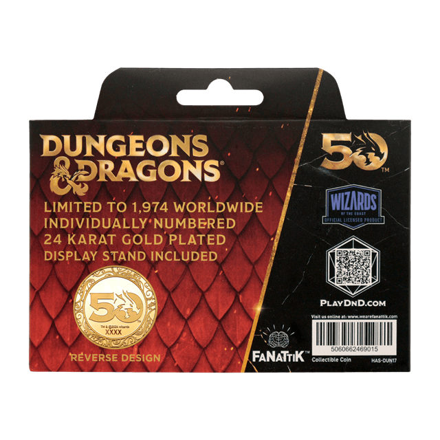 Dungeons & Dragons 50th Anniversary With Colour Print Gold Coin - 7