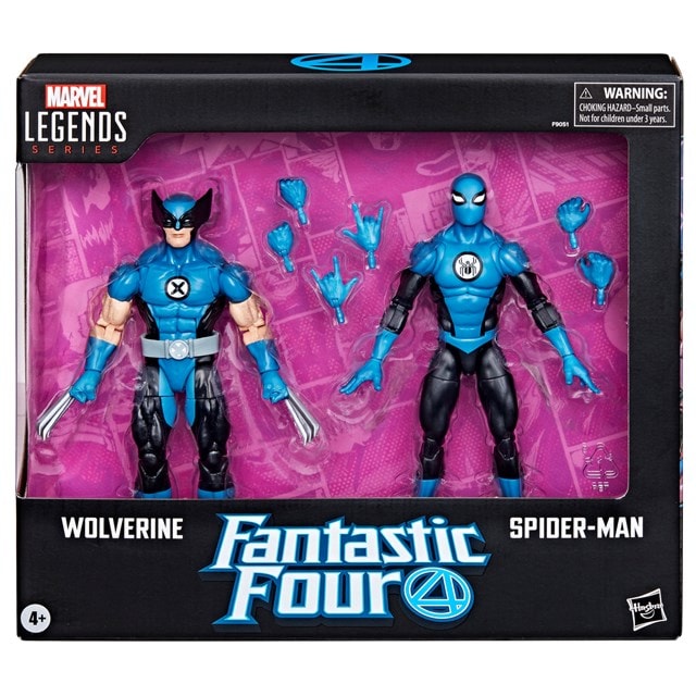 Wolverine And Spider-Man Fantastic Four Comics Marvel Legends Series Hasbro 2 pack Action Figure - 12