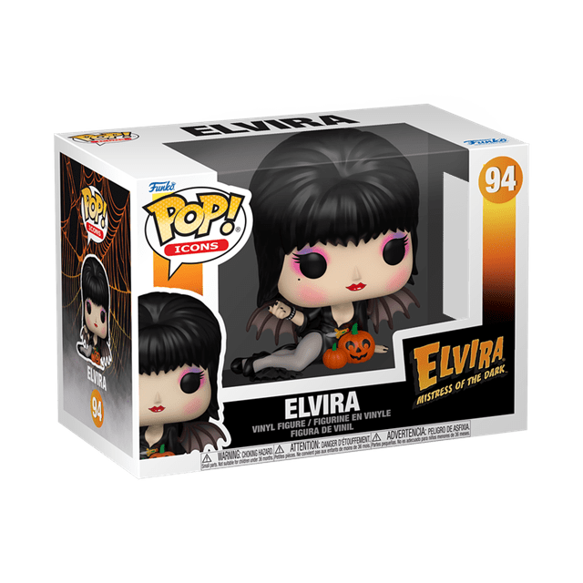 Elvira With Pumpkins 94 Elvira Mistress Of The Dark Funko Pop Vinyl - 2