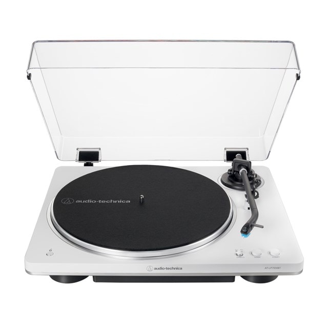 Audio Technica AT-LP70XBT White Bluetooth Turntable - 1