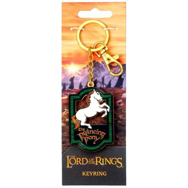 Prancing Pony Pub Sign Lord Of The Rings Keyring - 3