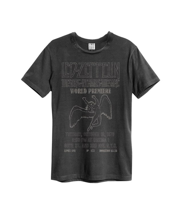 Led Zeppelin Song Remains The Same Unisex T-Shirt: Charcoal T