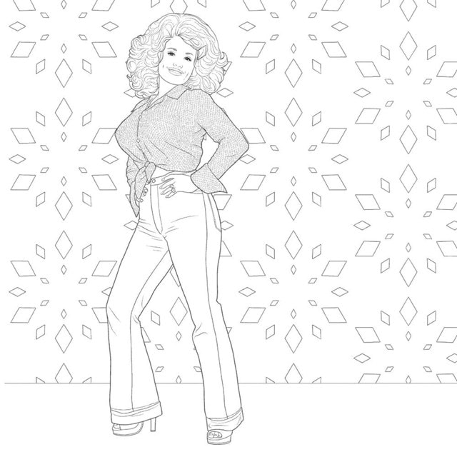 Be a Diamond: Decades of Dolly Parton's Style (An Unofficial Coloring Book) - 10