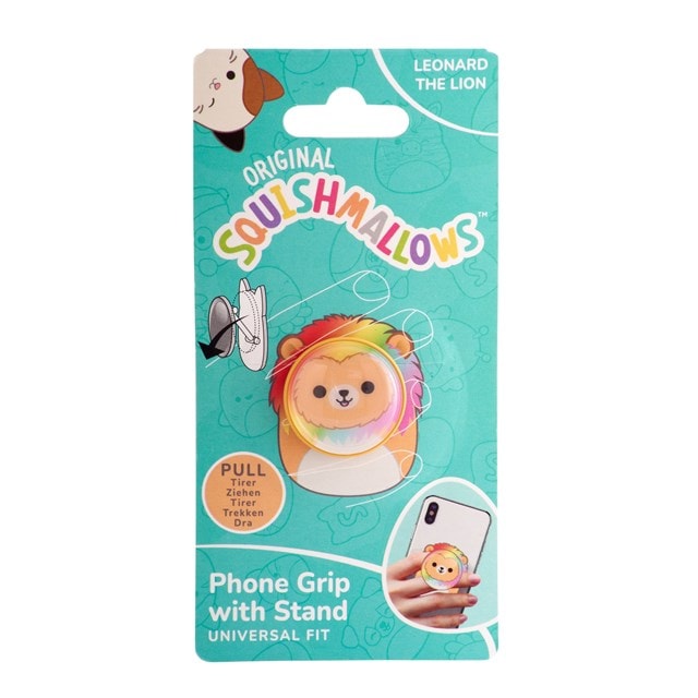 Lazerbuilt Squishmallows Leonard the Lion Universal Phone Grip & Stand - 1