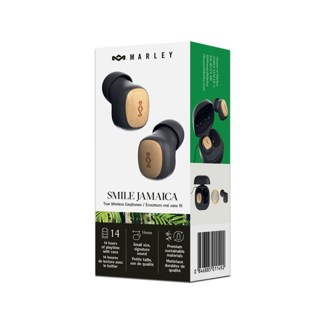 House Of Marley Smile Jamaica Signature Black True Wireless Bluetooth Earphones - 7