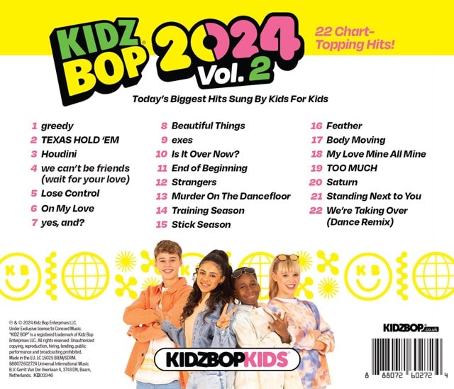 Kidz Bop 2024 Vol. 2 | CD Album | Free shipping over £20 | HMV Store