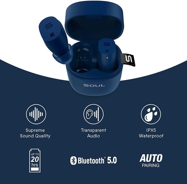 Soul ST-XX Blue True Wireless Bluetooth Earphones - 3