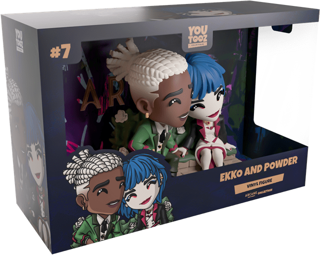 Ekko And Powder Arcane League Of Legends Youtooz Figurine - 2