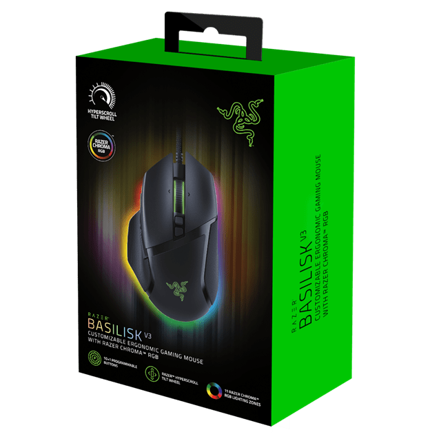 RAZER Basilisk V3 RGB Optical Gaming Mouse - 7