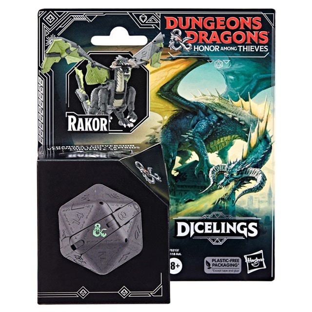 Black Dragon Rakor Dungeons & Dragons Honor Among Thieves Dicelings d20 Converting Action Figure - 8