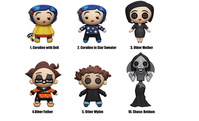 Coraline Series 2 3D Magnets - 2