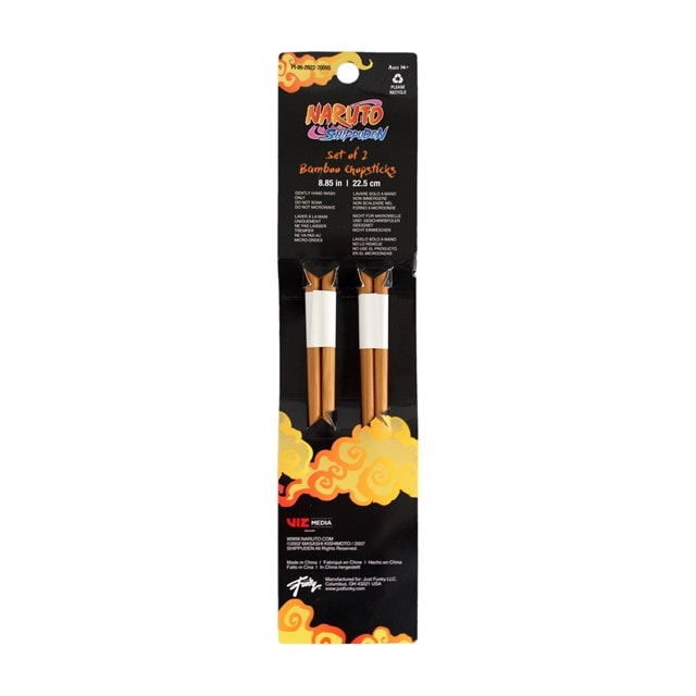 Naruto: Set Of 2 Bamboo Chopsticks - 4