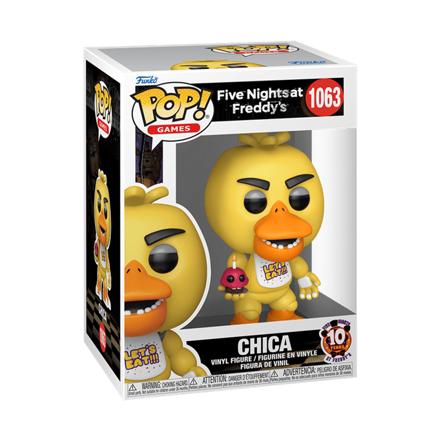 Chica With Cupcake 1063 Five Nights At Freddy's 10th Anniversary FNAF Funko Pop Vinyl - 2