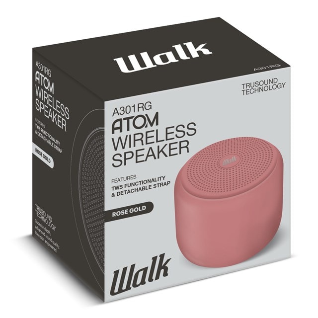 Walk Audio Atom Rose Gold Bluetooth Speaker (hmv exclusive) - 2