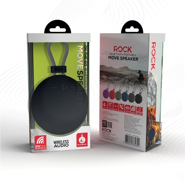 Rock Move Black Bluetooth Speaker - 6