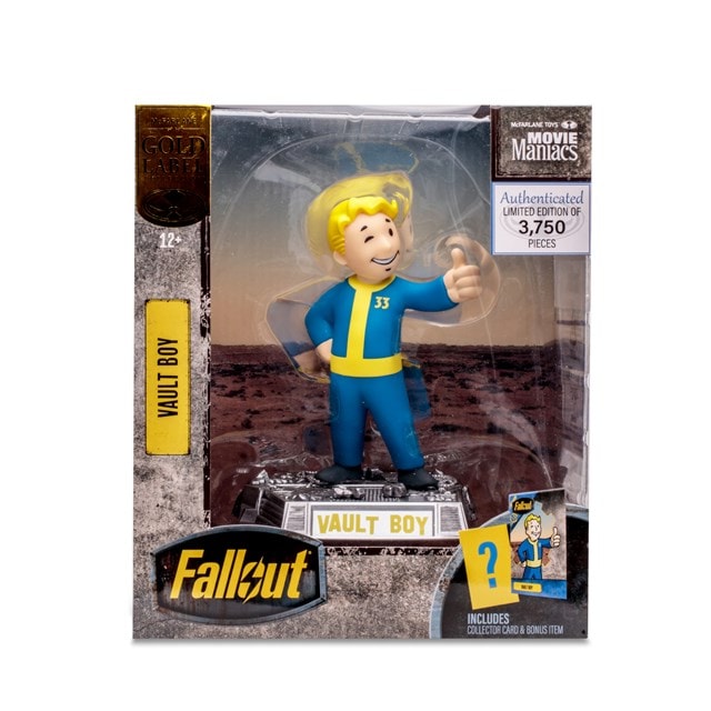 Vault Boy Gold Label Fallout Figurine Movie Maniacs - 2