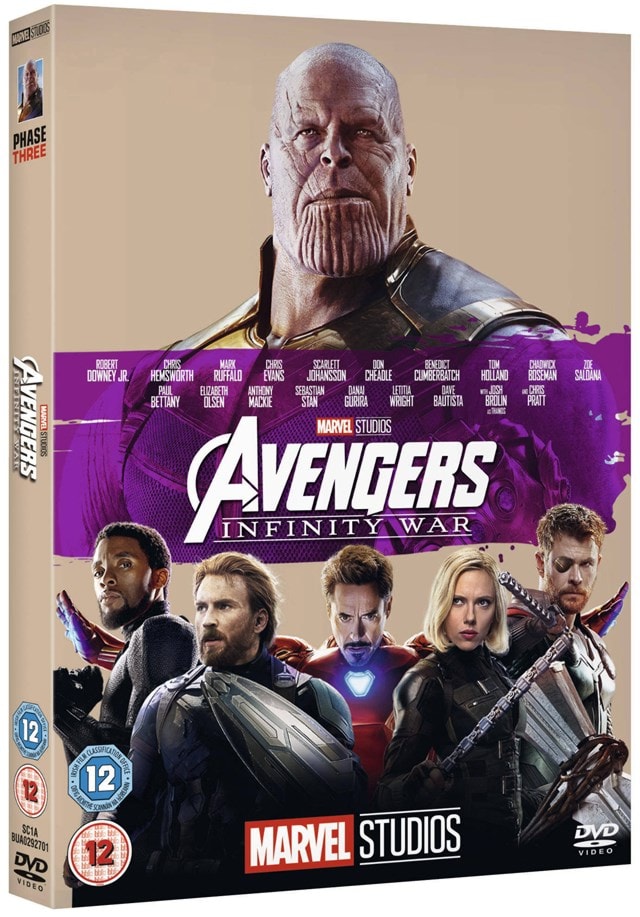 Avengers Infinity War Dvd Free Shipping Over 20 Hmv Store