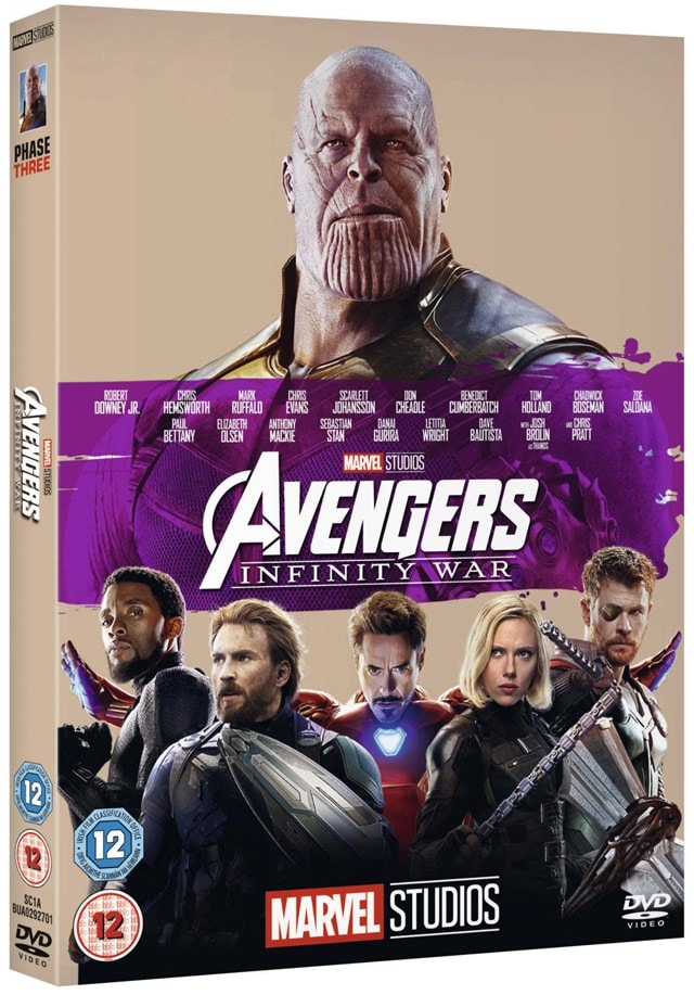 Avengers Infinity War Dvd Free Shipping Over Hmv Store