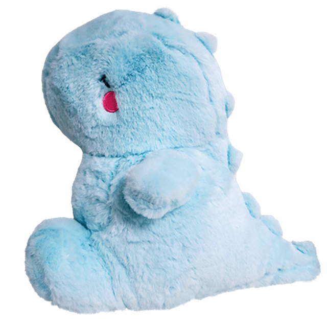 Yabu Fluffy Dino: Blue Plush - 1