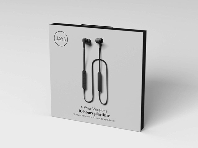 Jays T-Four Black Bluetooth Earphones - 3