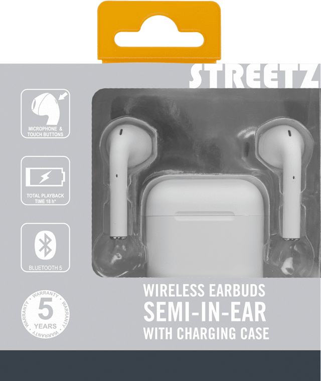 Streetz TWS-0004 White True Wireless Bluetooth Earphones - 11