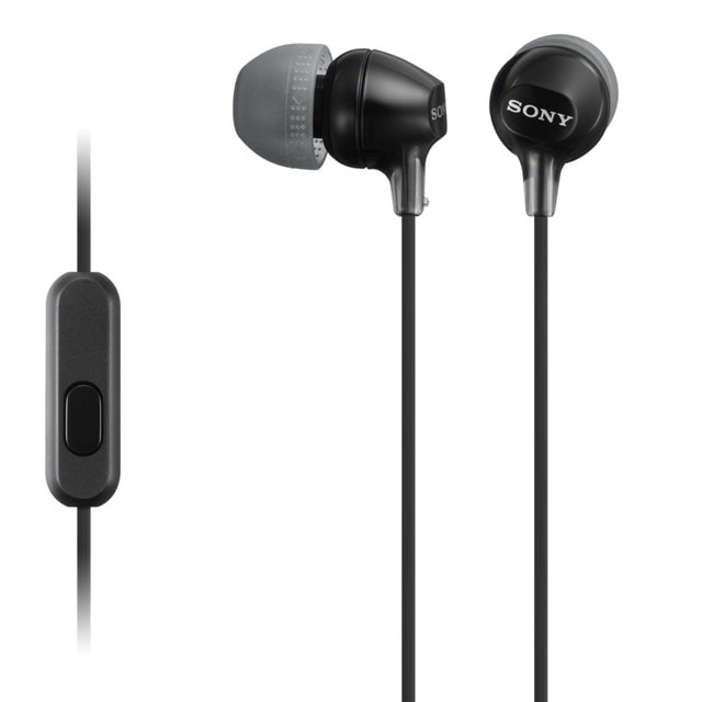 Sony MDREX15 Black Earphones W/Mic - 1