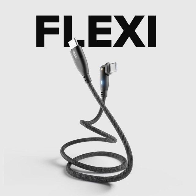 SBS 180° Flexy Braided Black USB-C to USB-C Cable 1m - 3